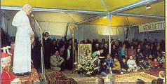 Visita de Juan Pablo II a la Parroquia de S. Luigi Gonzaga. 1988